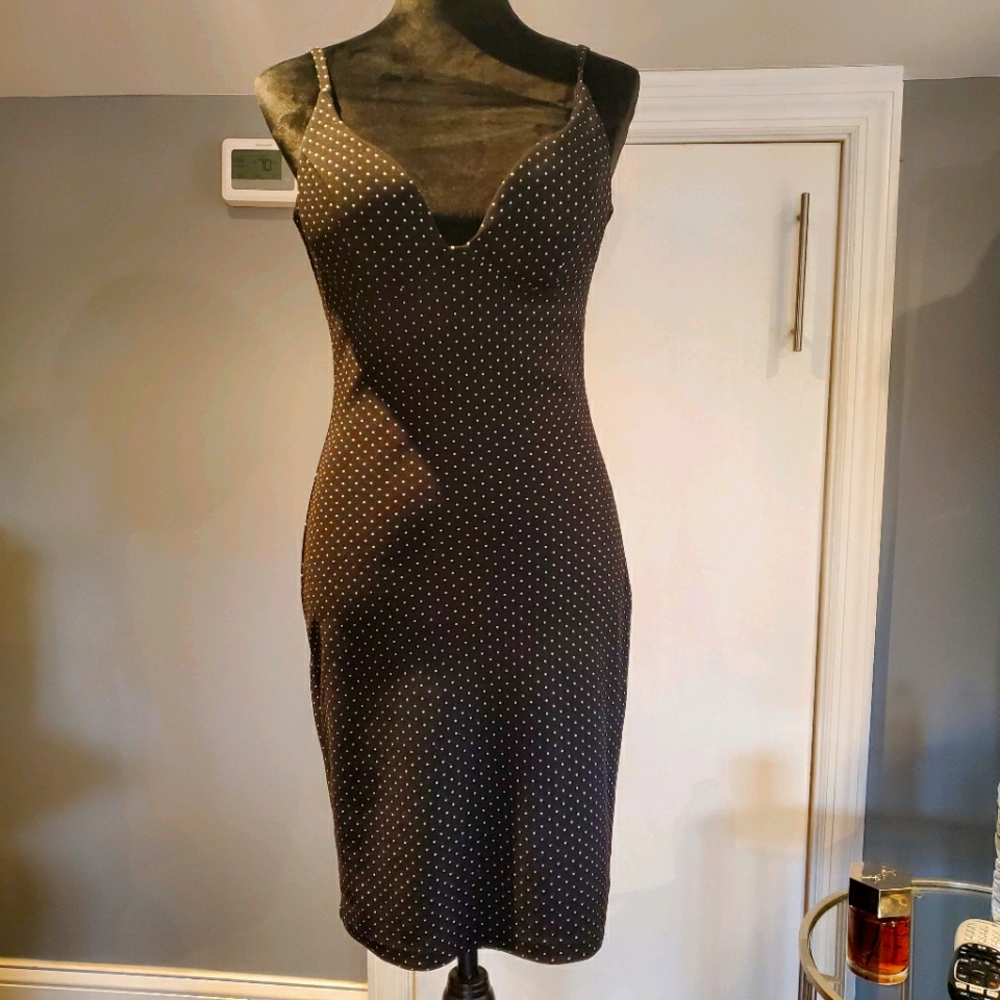 Black Dotted Dress
